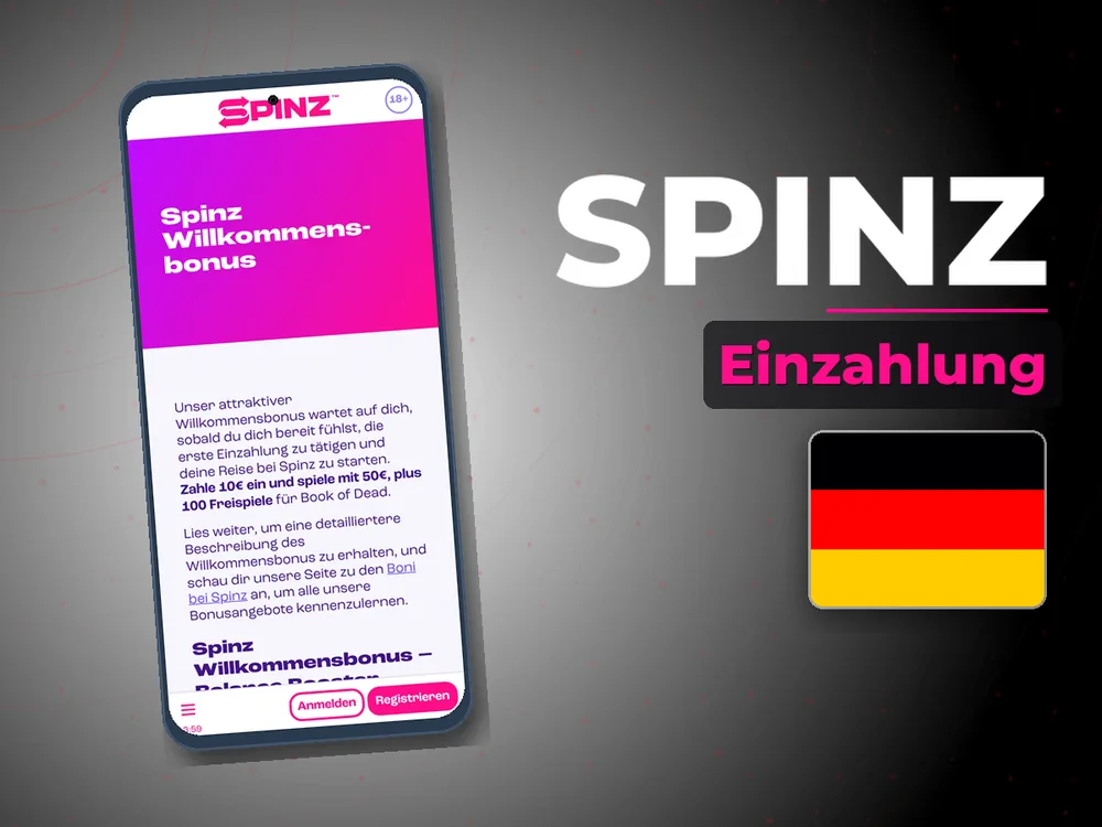 Spinz - Einzahlung