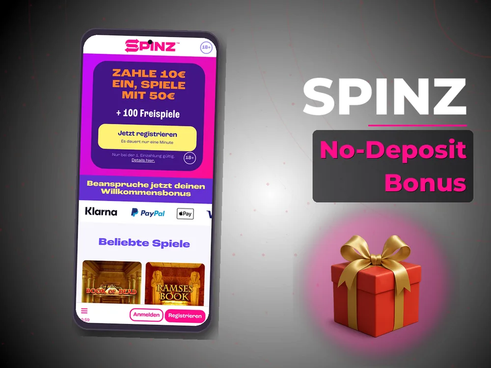 Spinz - No-Deposit Bonus