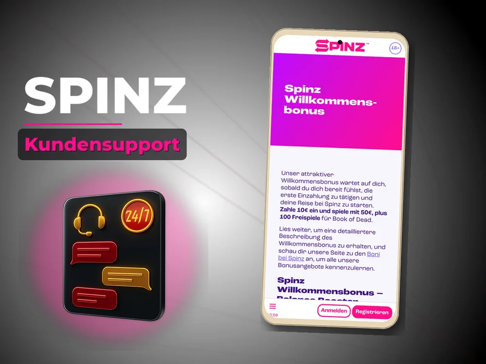 Spinz - Kundensupport