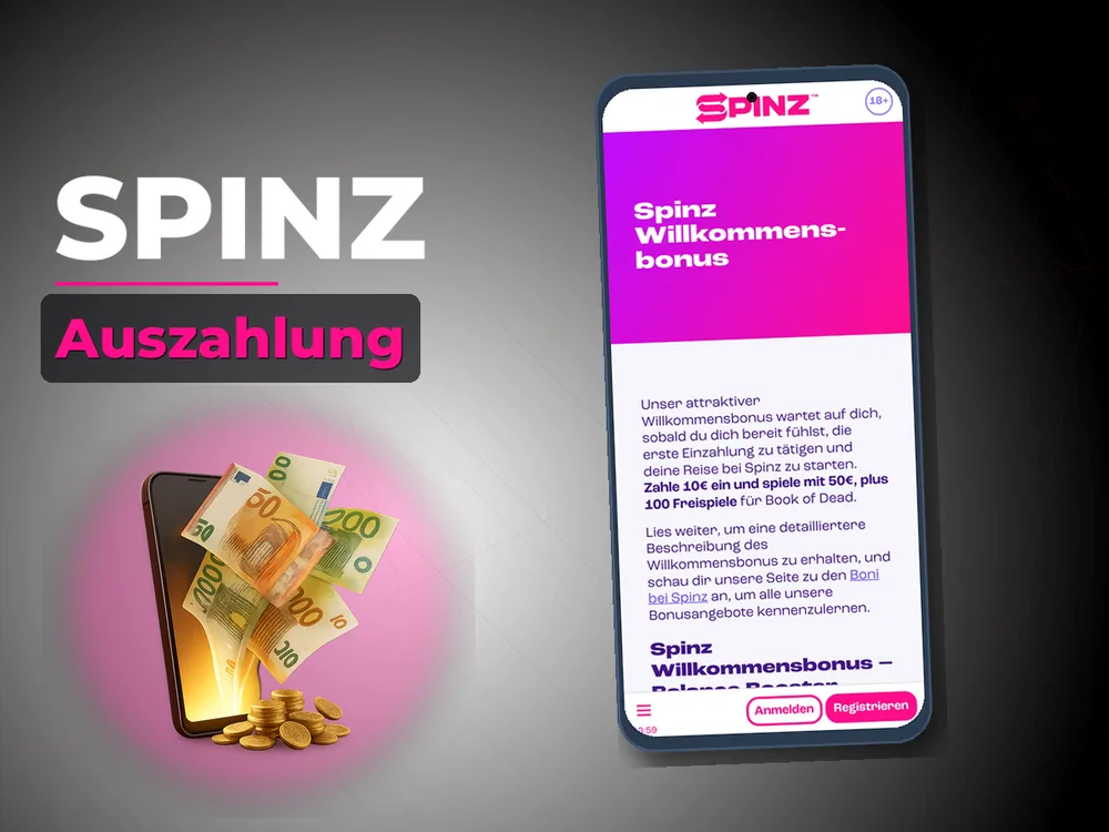 Spinz - Auszahlung