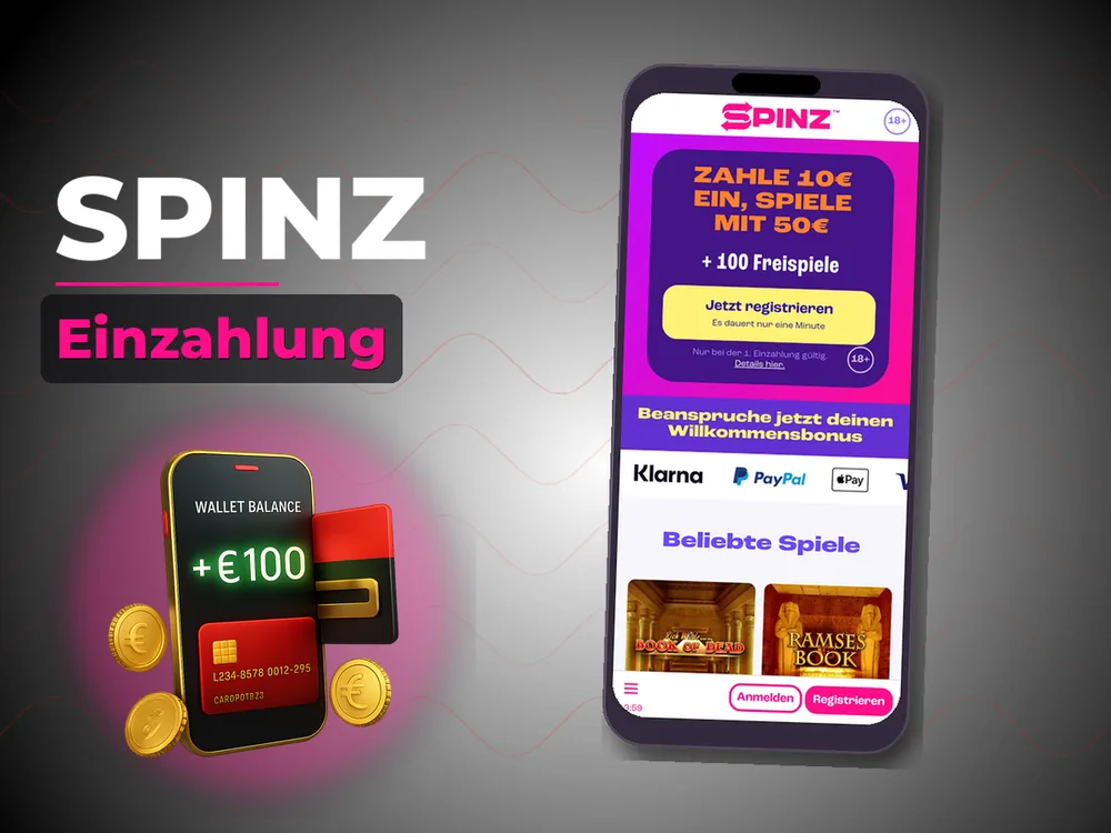 Spinz - Einzahlung