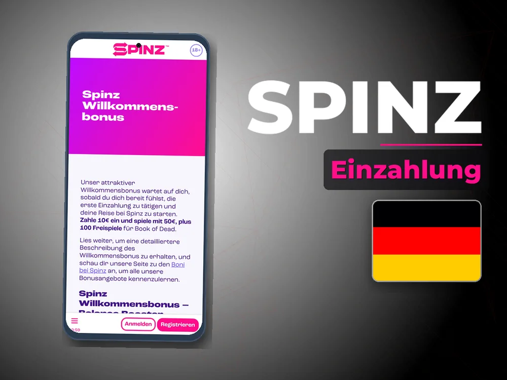 Spinz - Einzahlung